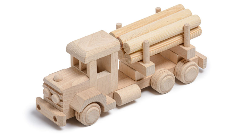 Handmade Wooden Timber Truck Toy HOME AND GARDEN Prestige Wicker 