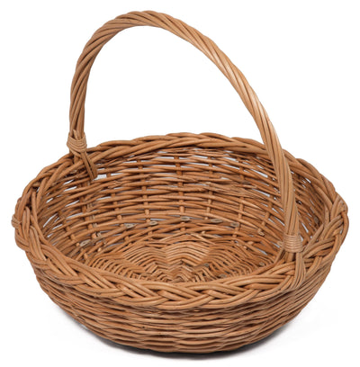Round Wicker basket with handle Display & Catering Prestige Wicker 