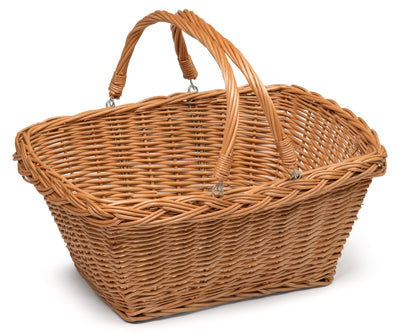 Wicker Shopping Basket With Handles Display & Catering Prestige Wicker Medium 