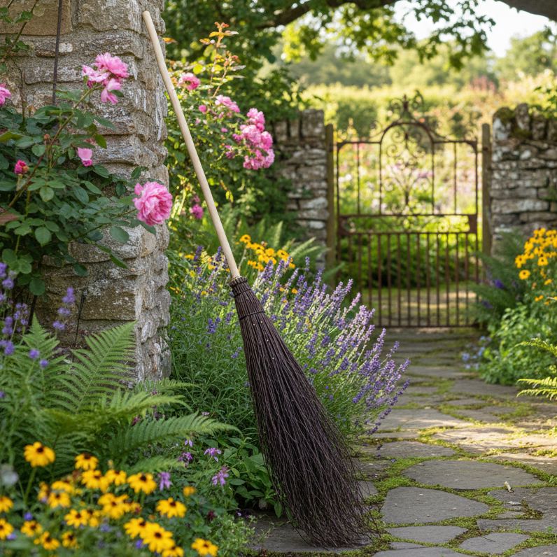 Besom Traditional Styled Broom Home & Garden Prestige Wicker 