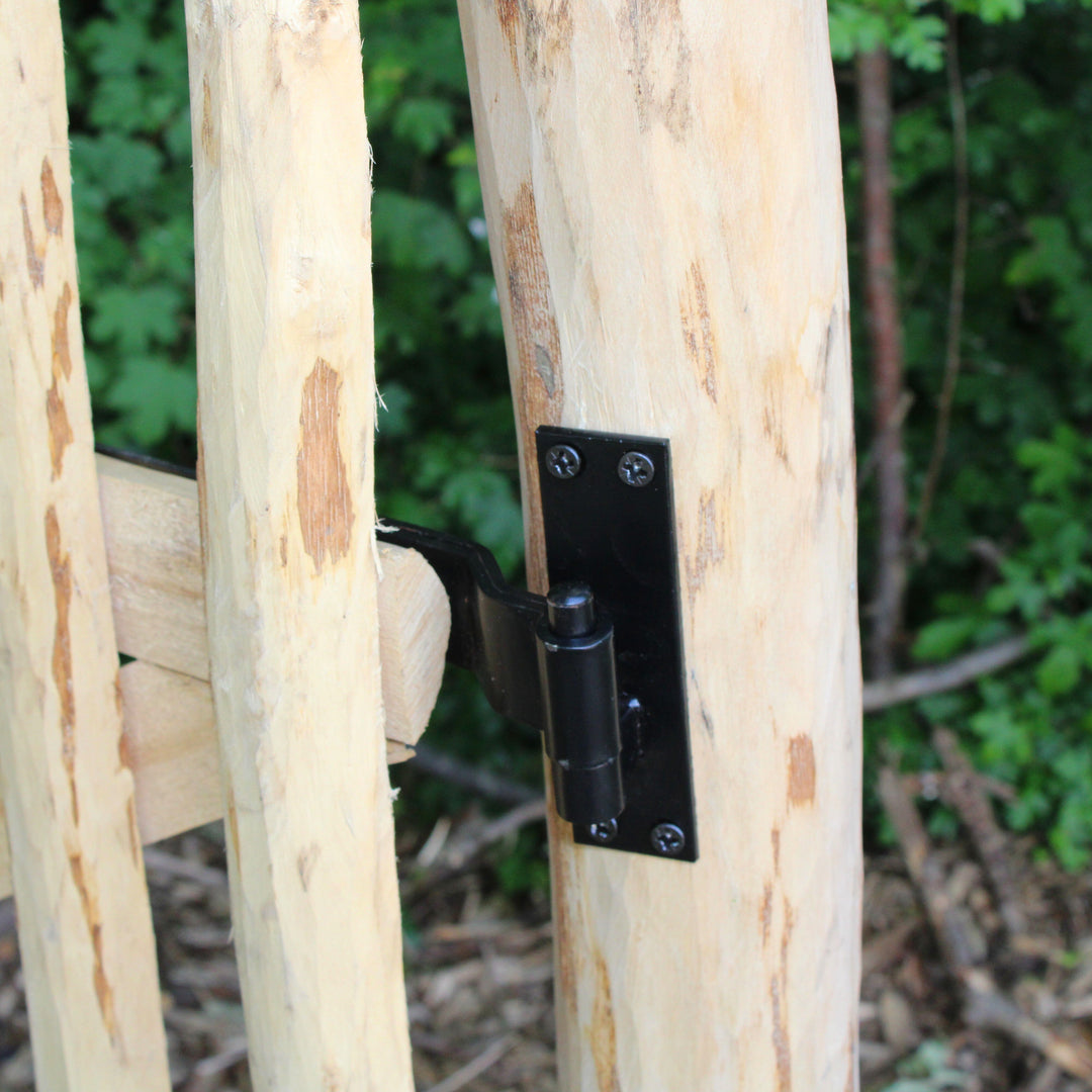 Black Cast Iron Gate Hinge and Latch Set – Heavy Duty Hardware for Wooden Garden & Picket Gates Home & Garden Prestige Wicker 