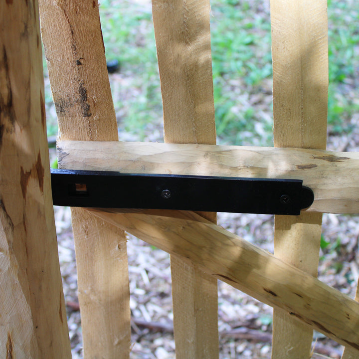 Black Cast Iron Gate Hinge and Latch Set – Heavy Duty Hardware for Wooden Garden & Picket Gates Home & Garden Prestige Wicker 