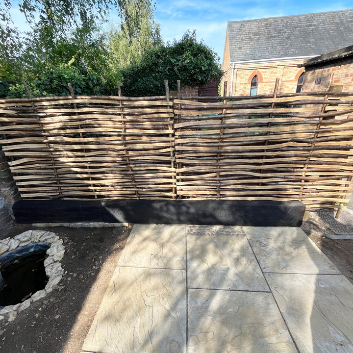 Enhanced Split Hazel Wood Fence Panel Hurdle – New High-Quality Design HOME AND GARDEN Prestige Wicker 