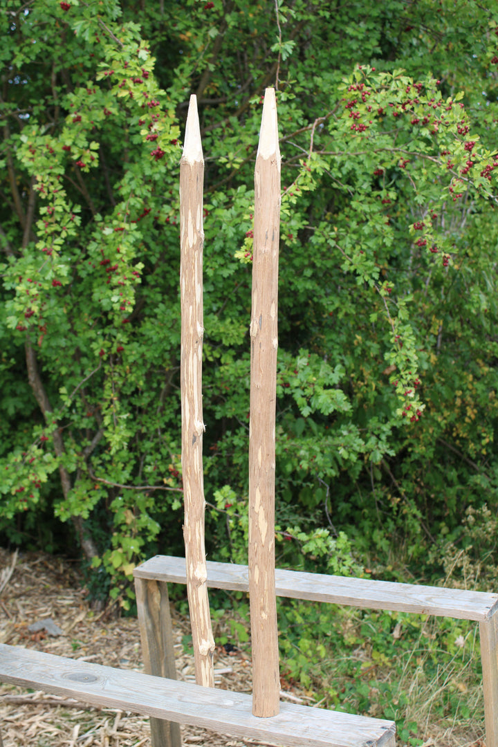 Handmade Hazel Wood Fence Post 90cm Height HOME AND GARDEN Prestige Wicker 