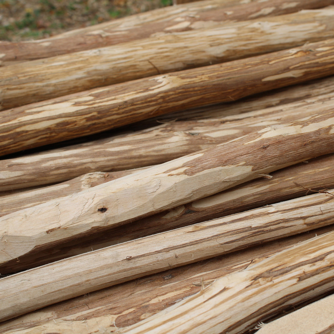 Handmade Hazel Wood Fence Post 90cm Height HOME AND GARDEN Prestige Wicker 