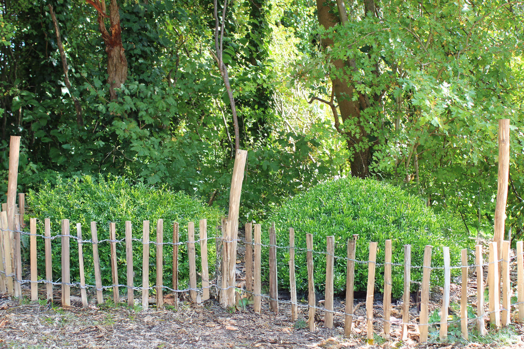 Handmade Hazel Wood Fence Post 90cm Height HOME AND GARDEN Prestige Wicker 