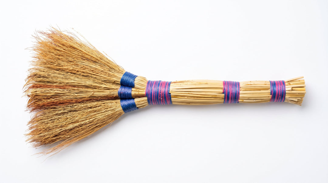 Handmade Natural Sorghum Hand Broom – Eco-Friendly Straw Whisk & Hearth Brush (60cm, 70cm, 80cm) Sorghum hand brooms Prestige Wicker Small 