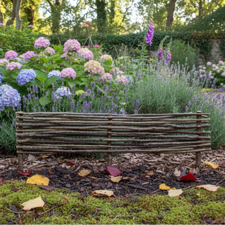 Hazel Edging Border Fence 20cm in Height Home & Garden Prestige Wicker 0.9m(3ft) - 