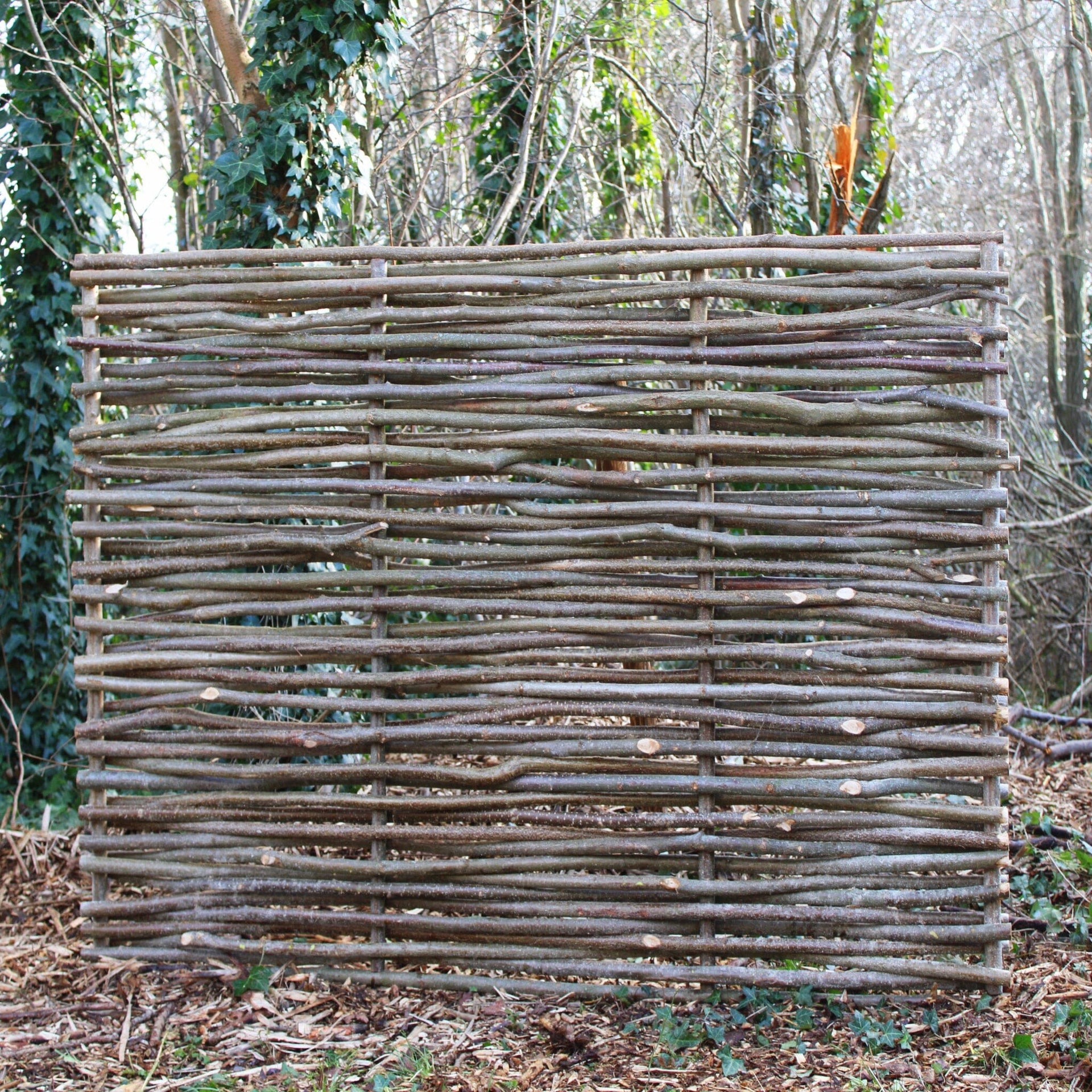 Hazel Hurdle Fence Capped Panel (Width: 6ft, Height: 4ft) - -