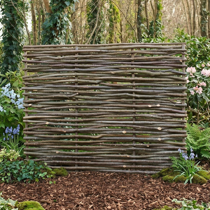 Hazel Hurdle Fence Capped Panels HOME AND GARDEN Prestige Wicker 