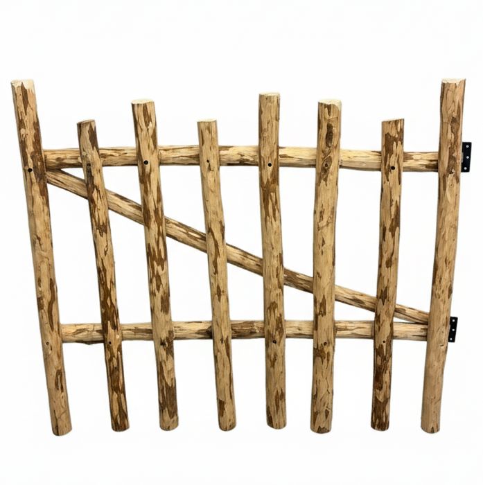 Hazel Wood Picket Gate Rounded Gardening Prestige Wicker 