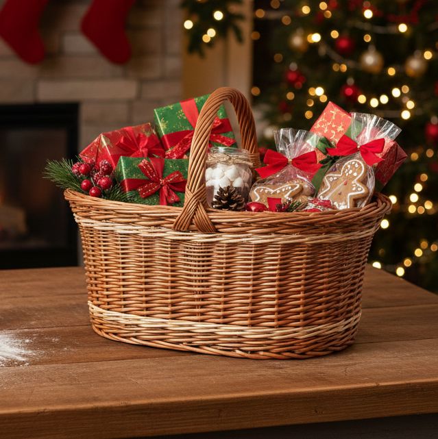 Large Wicker Carry Basket Home & Garden Prestige Wicker 