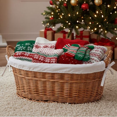 Lined Wicker Laundry Basket Home & Garden Prestige Wicker 