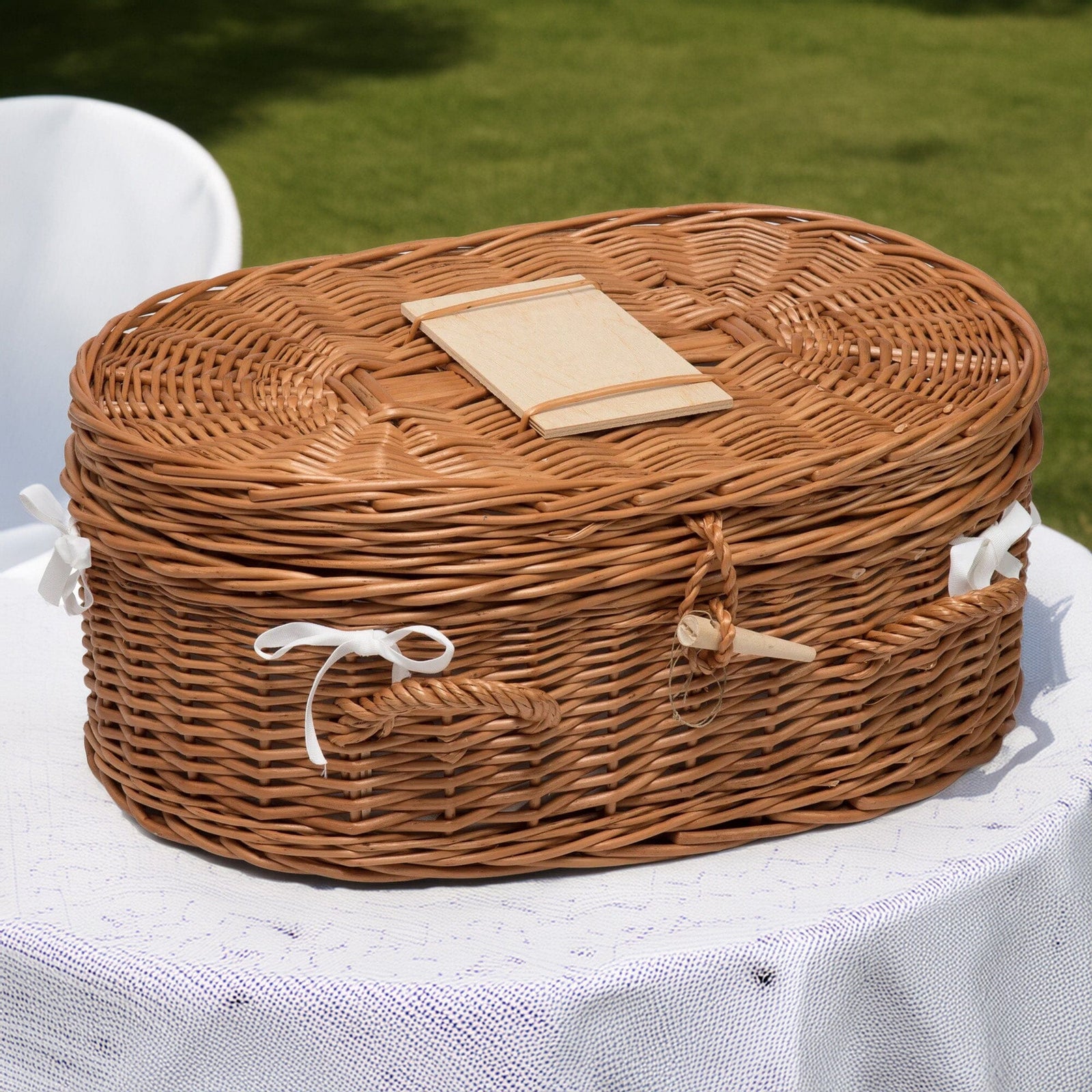 Luxury Wicker Pet Coffin Medium Pets Prestige Wicker 