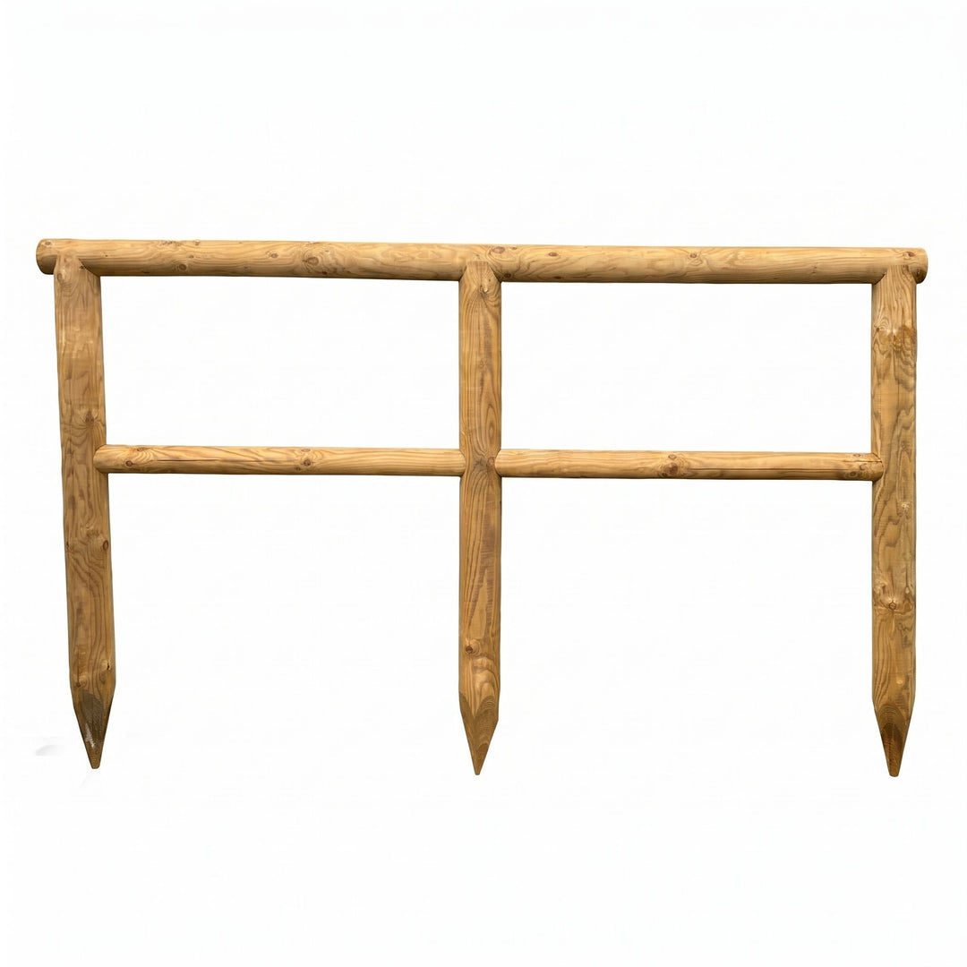 Round Post and Rail Pressure Treated Fence Kit (Per 2.5 Metre) Home & Garden Prestige Wicker 