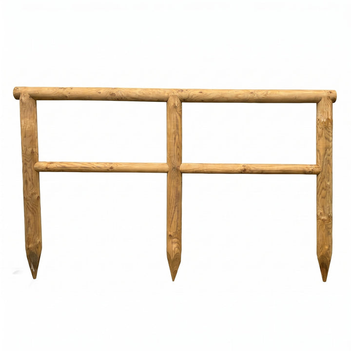 Round Post and Rail Pressure Treated Fence Kit (Per 2.5 Metre) Home & Garden Prestige Wicker 