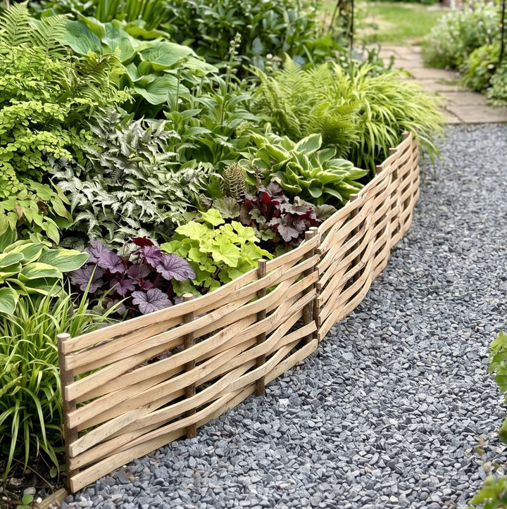 Split Hazel Border Edging 60cm Height HOME AND GARDEN Prestige Wicker 