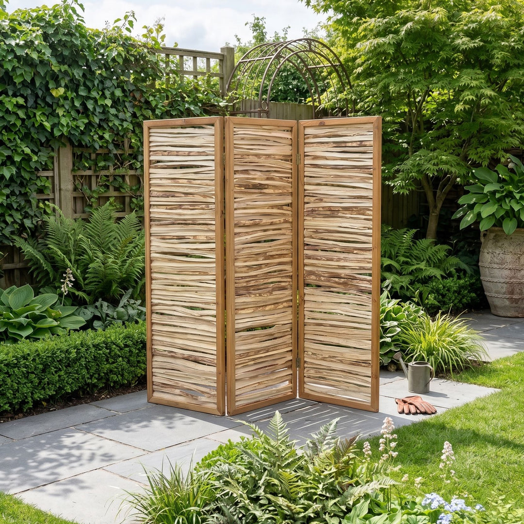 Split Hazel Garden Privacy Screen Paravan Home & Garden Prestige Wicker 
