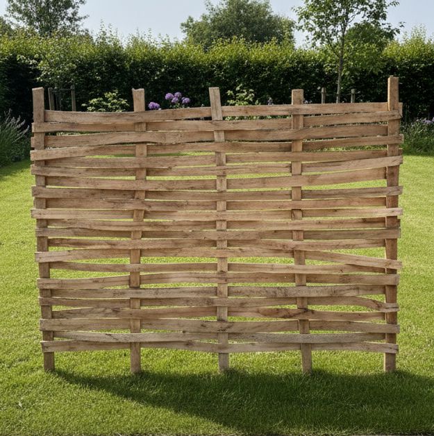 Split Hazel Wattle Hurdle Fence Panel HOME AND GARDEN Prestige Wicker 