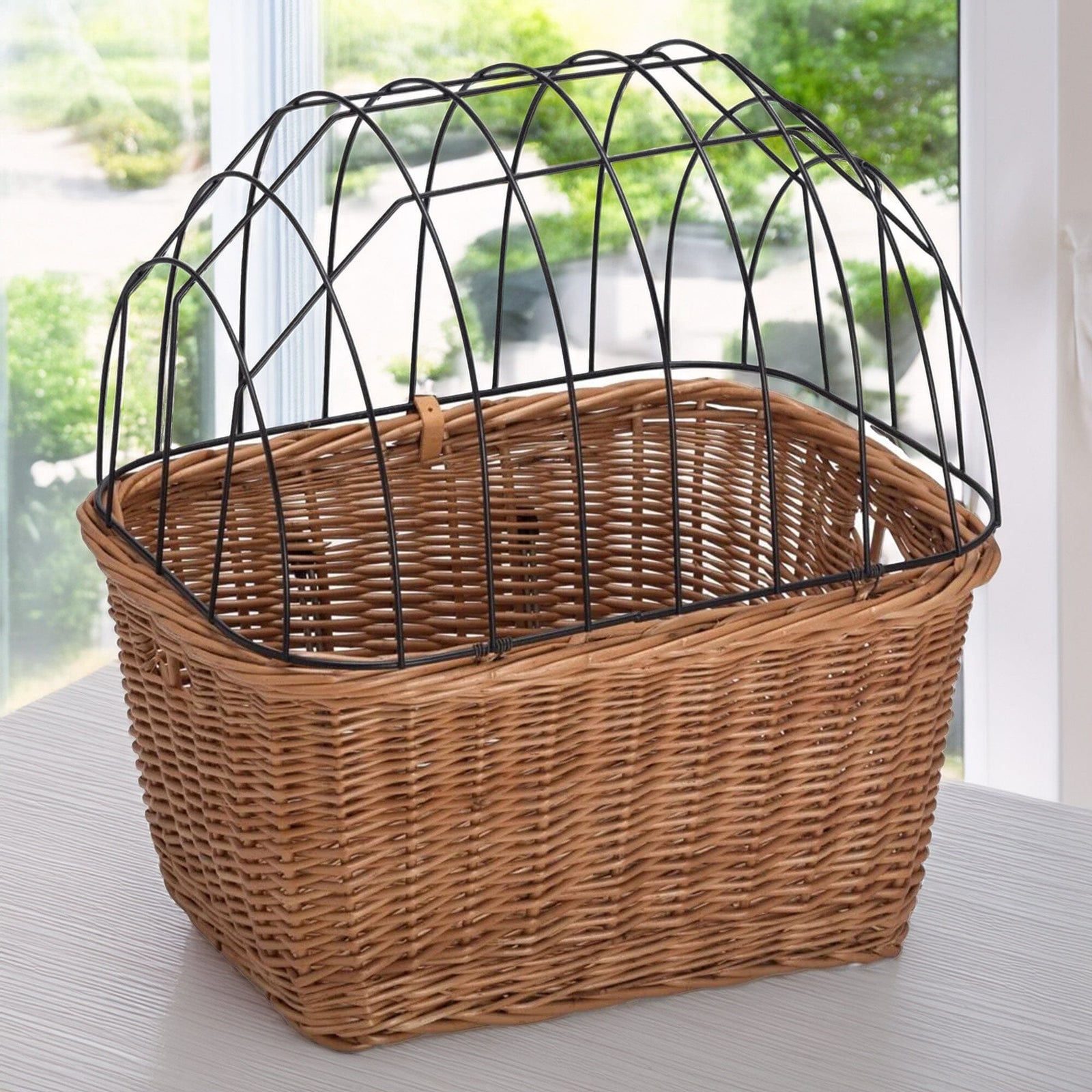 Wicker Bicycle Pet Carrier Pets Prestige Wicker 