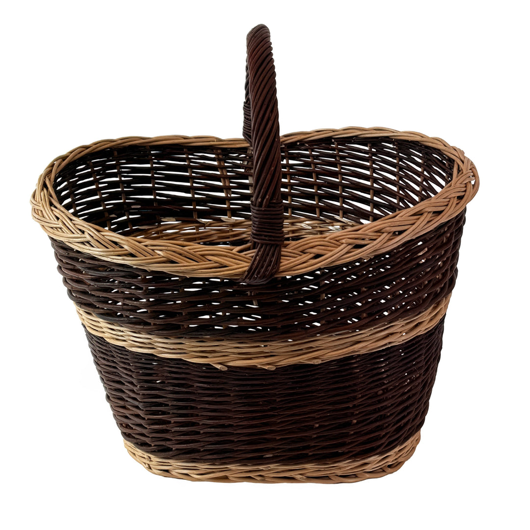 Wicker Crafty Shopping, Log & Storage Basket with Handle Prestige Wicker 
