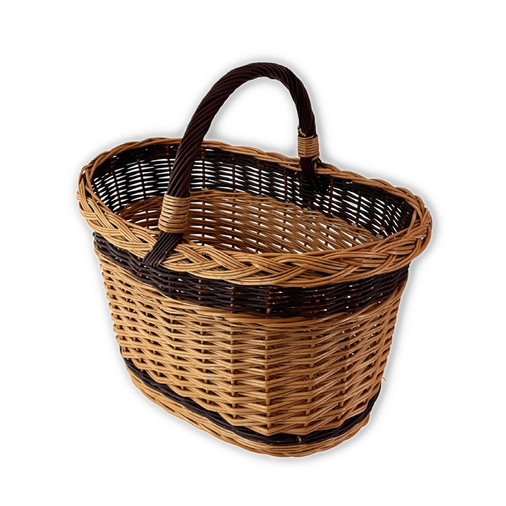 Wicker Crafty Shopping, Log & Storage Basket with Handle Prestige Wicker Natural 