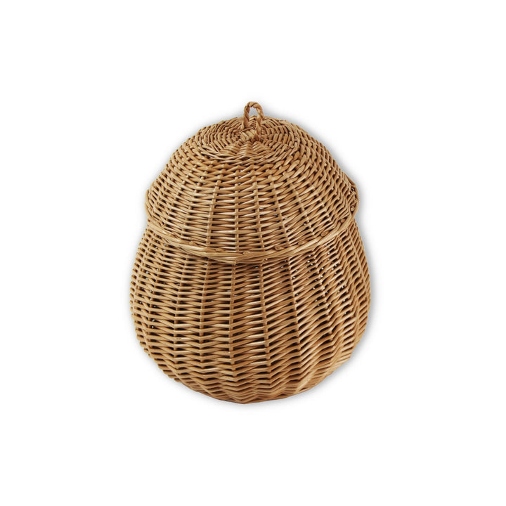 Wicker Egg Shaped Basket with Lid Display Baskets Prestige Wicker 