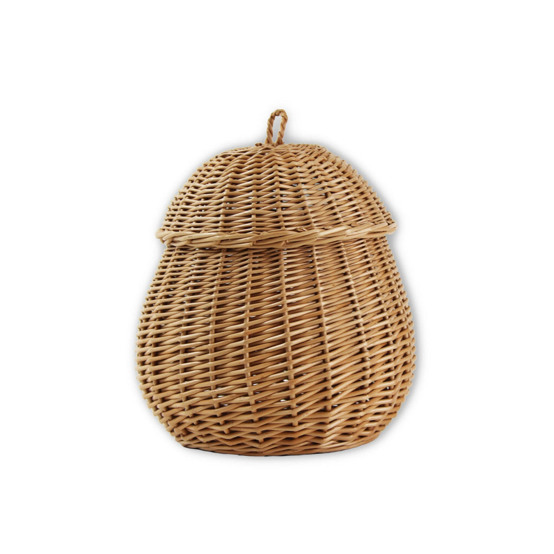 Wicker Egg Shaped Basket with Lid Display Baskets Prestige Wicker 