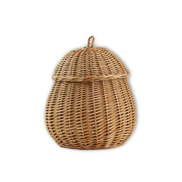 Wicker Egg Shaped Basket with Lid Display Baskets Prestige Wicker 
