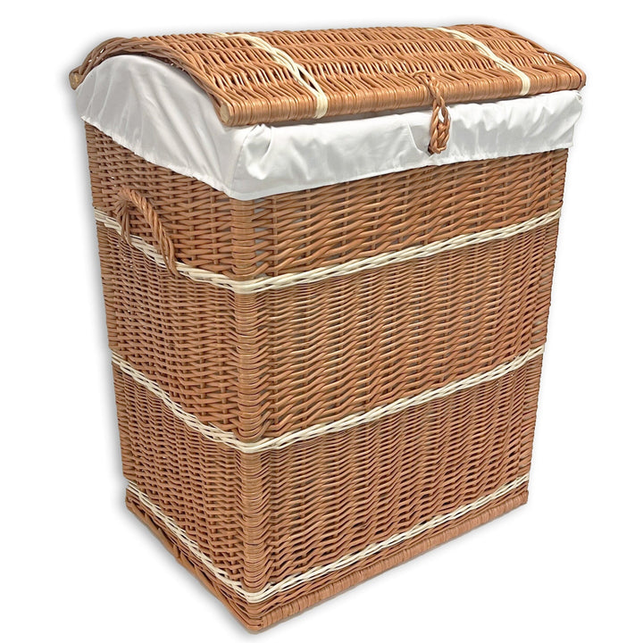 Wicker Laundry Basket Lined Large Home & Garden Prestige Wicker 