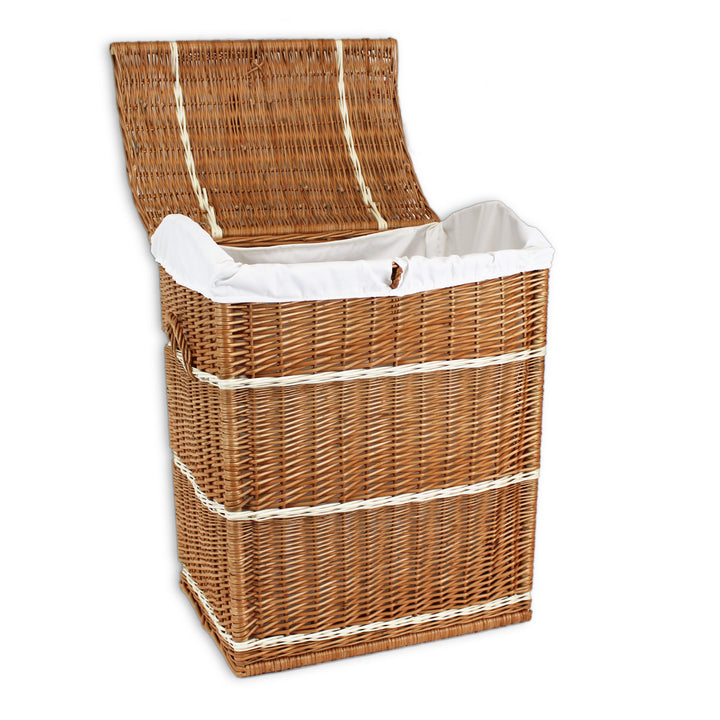 Wicker Laundry Basket Lined Large Home & Garden Prestige Wicker 