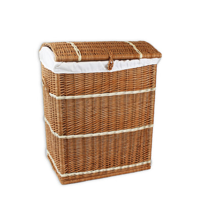 Wicker Laundry Basket Lined Large Home & Garden Prestige Wicker 