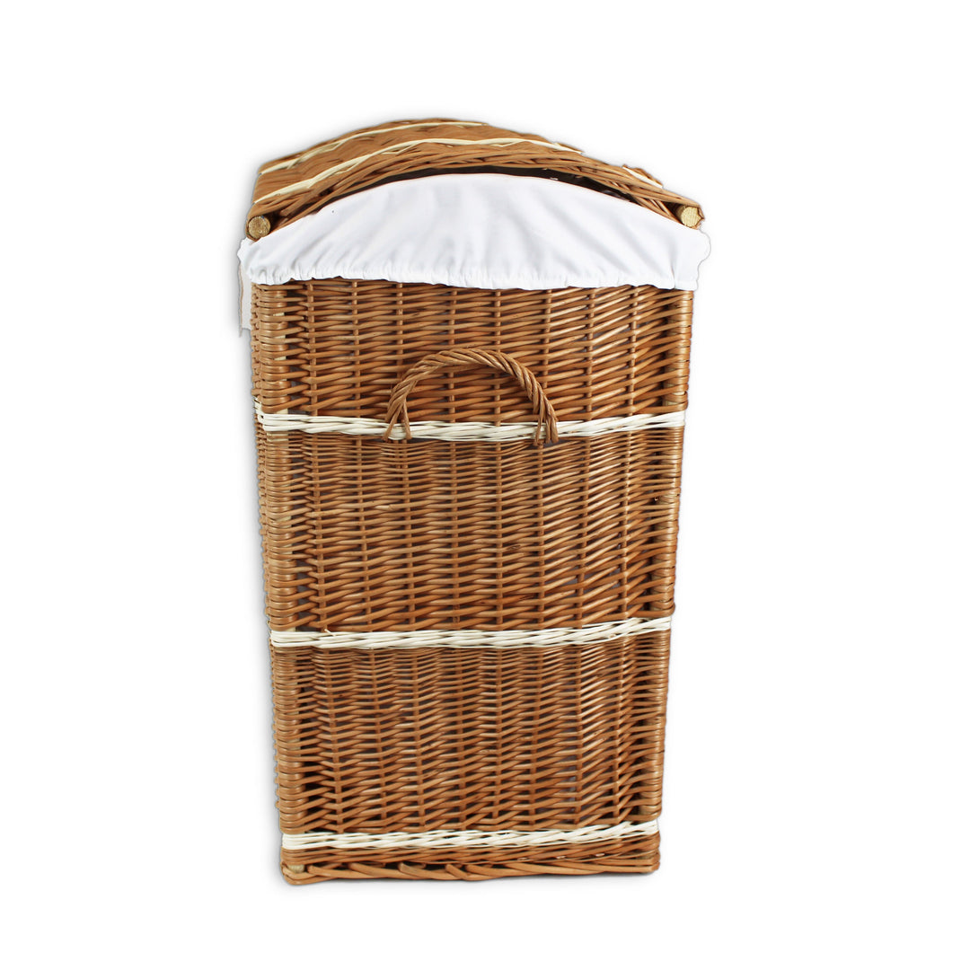 Wicker Laundry Basket Lined Large Home & Garden Prestige Wicker 