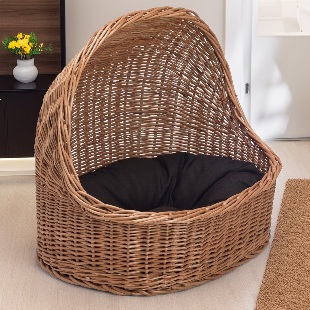Wicker Pet House/Bed with Cushion Pets Prestige Wicker 