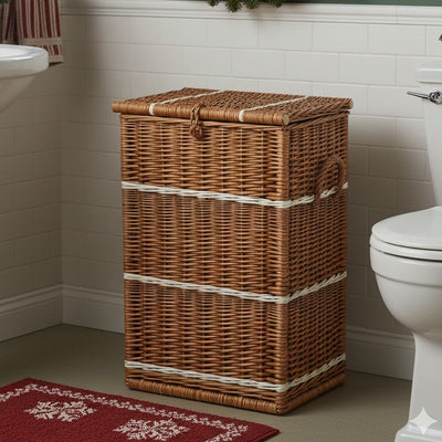 Wicker Tall Storage Trunk Home & Garden Prestige Wicker 