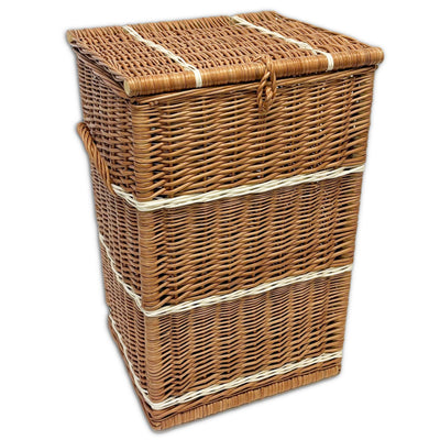 Wicker Tall Storage Trunk Home & Garden Prestige Wicker 