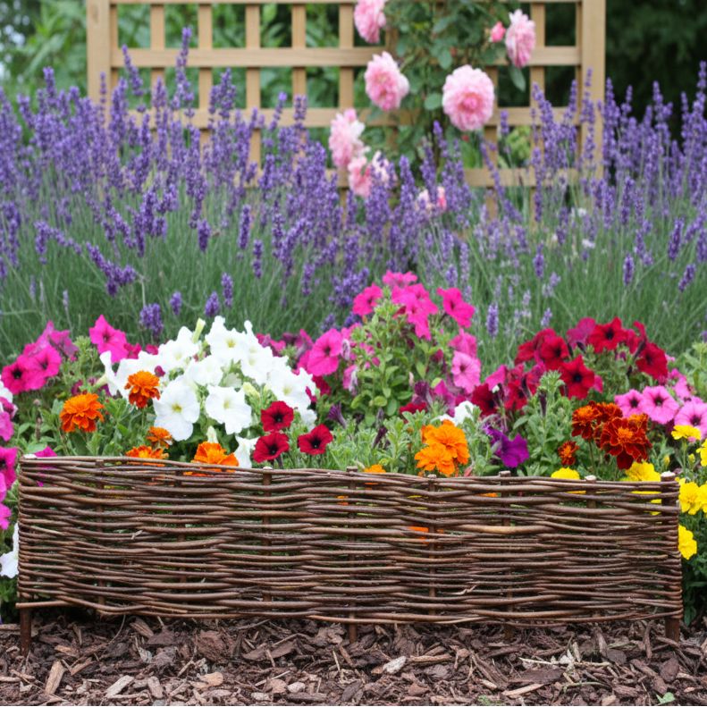 Willow Border Edging 20cm (Height) Prestige Wicker 1.2m(4ft) - 