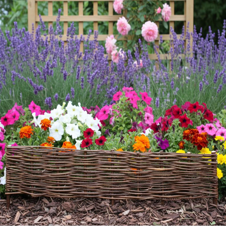 Willow Border Edging 20cm (Height) Prestige Wicker 1.2m(4ft) - 