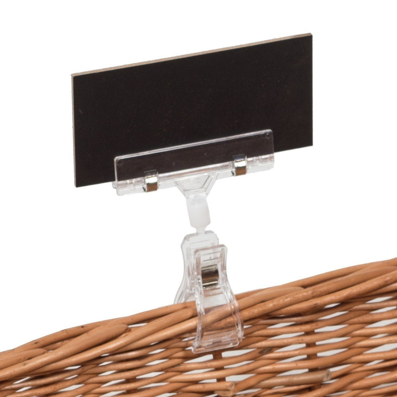 Adjustable Price Holder with Chalkboard (set of 3) Display & Catering Prestige Wicker 