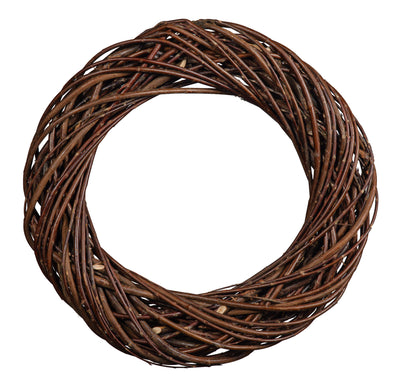 Dark Natural Willow Chunky Wreath Home & Garden Prestige Wicker Medium 