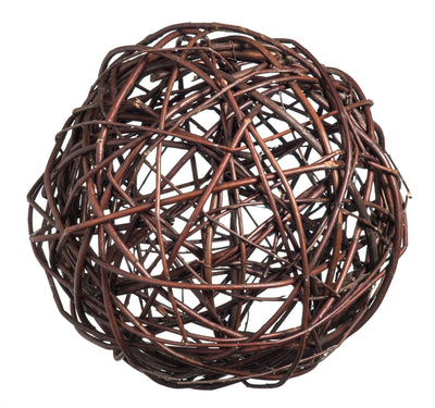 Dark natural Willow Decorative Ball Home & Garden Prestige Wicker 