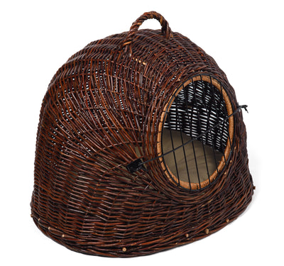 Dark Wicker Pet Carrier Igloo Pets Prestige Wicker 