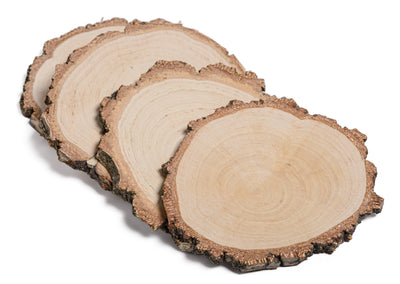 Decorative Wood Slices Ø12-15 cm HOME AND GARDEN Prestige Wicker 