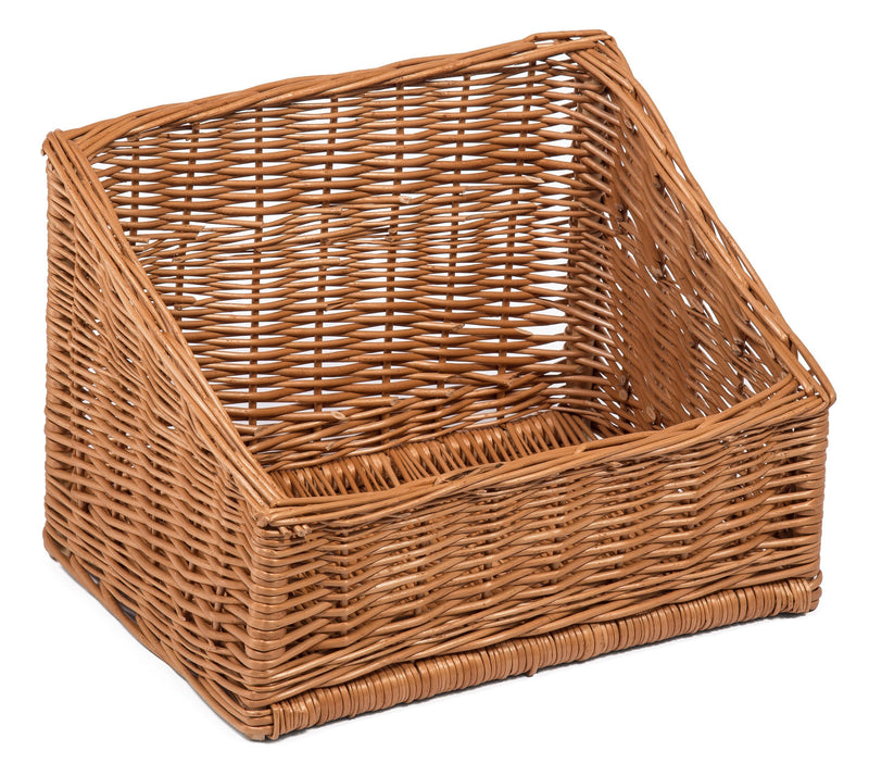 Display Sloping Basket High and Wide 40cm x 30cm Display Baskets Prestige Wicker 