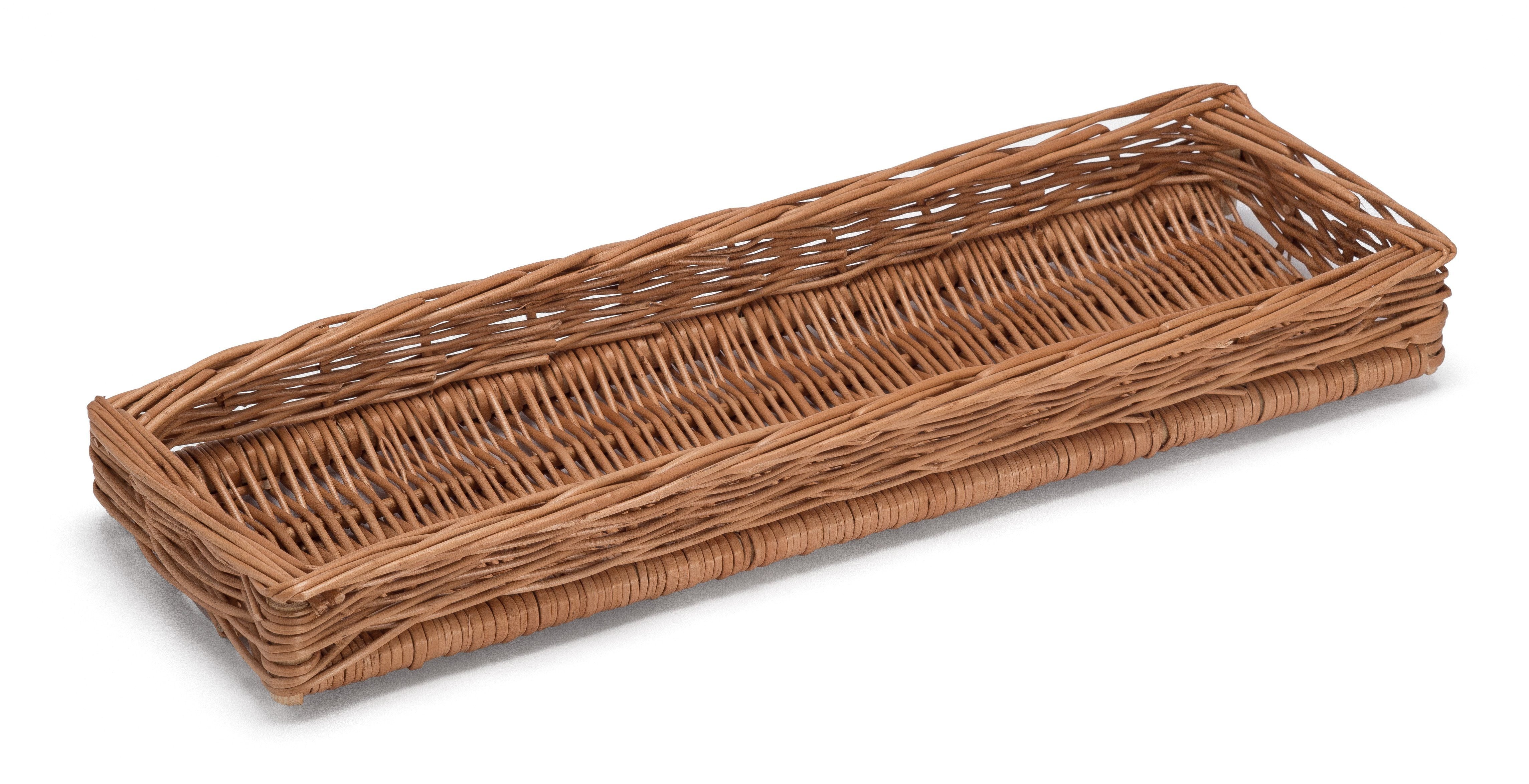 Display Wicker Basket Shallow Long – Prestige Wicker
