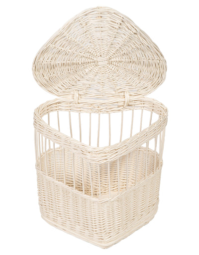 Dove Release Basket Heart Shaped Prestige Wicker 