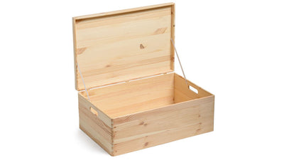 Extra Large Wooden Storage Box with Lid - Safe Place Storage & Organization Prestige Wicker 