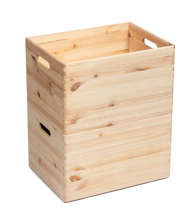 Hand-made Wooden Storage Box- Safe Place Prestige Wicker 