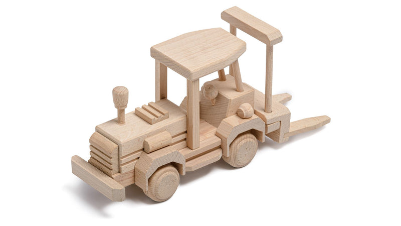 Handmade Large Wooden Forklift Truck Toy HOME AND GARDEN Prestige Wicker 