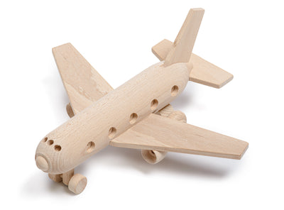 Handmade Wooden Passenger Plane Toy HOME AND GARDEN Prestige Wicker 